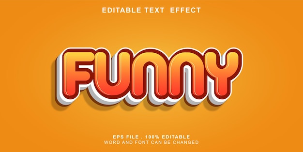 Text effect editable funny