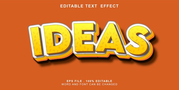 Text effect editable ideas