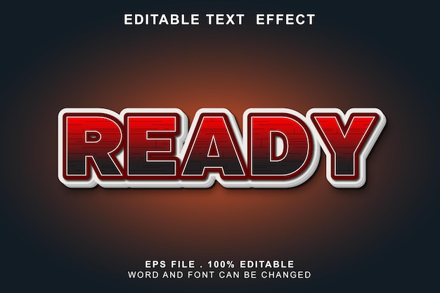 Text effect editable ready