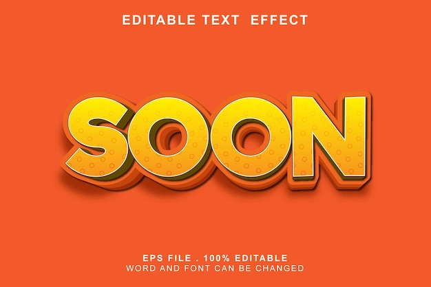 Text effect editable soon