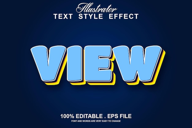 text effect editable