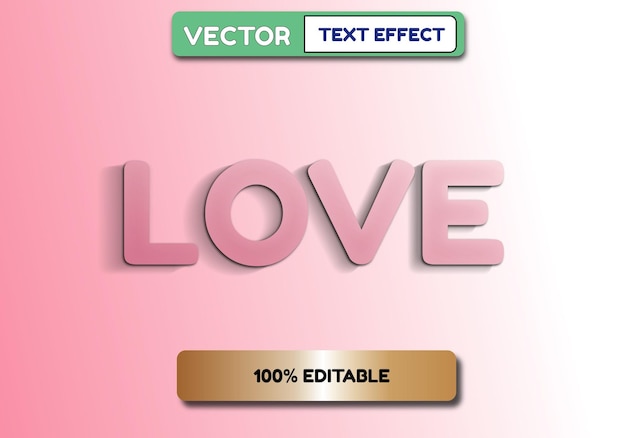 text effect editable