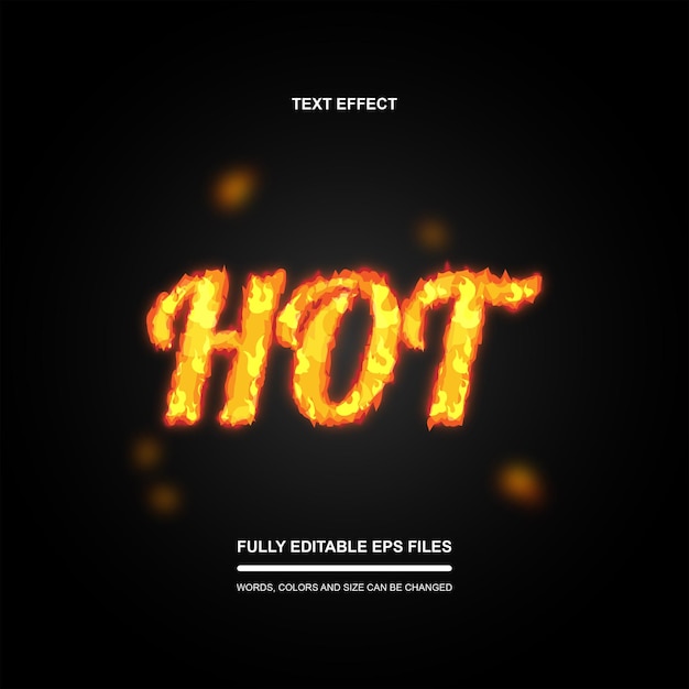 text effect fire