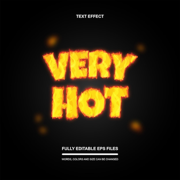 text effect fire