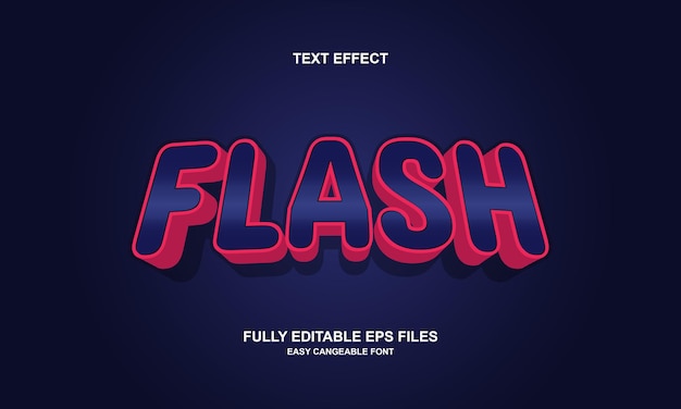 text effect flash editable