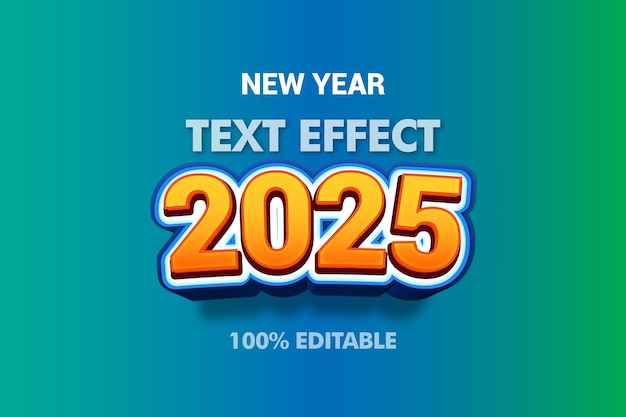 text effect font3dtext editable vector 20242025