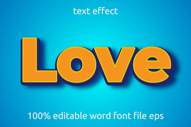 text effect love