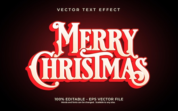 Text Effect Merry Christmas