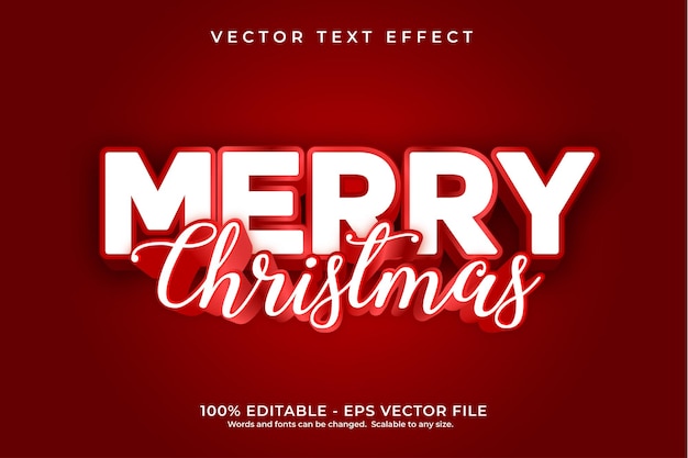 Text Effect Merry Christmas