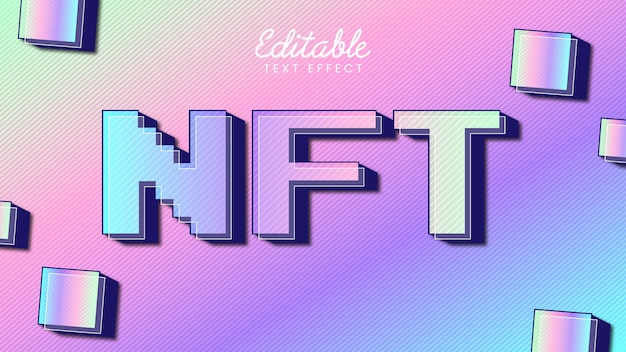 Text effect NFT