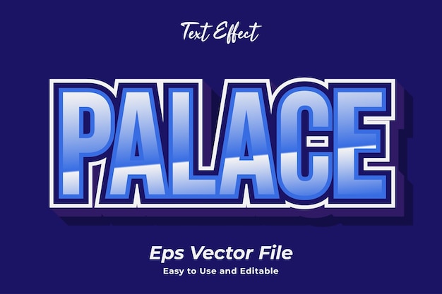 text effect palace editable and easy to use premium vector