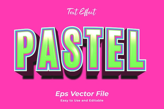 text effect pastel editable and easy to use premium vector