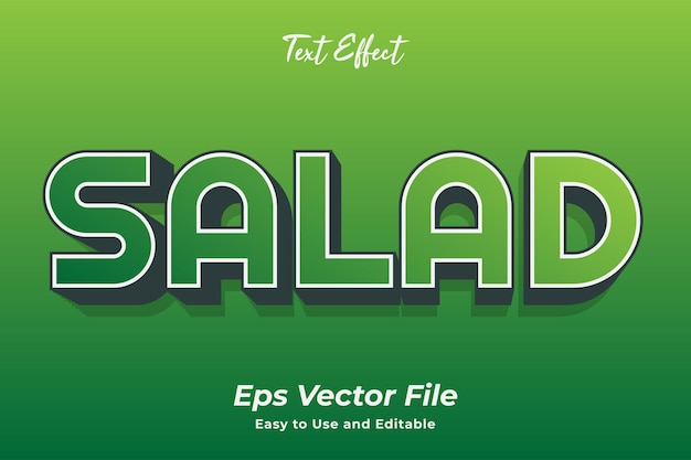 text effect salad editable and easy to use premium vector