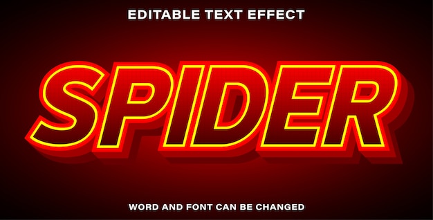 Text effect style spider