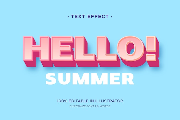 Text effect theme