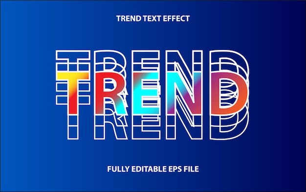 TEXT EFFECT TREND