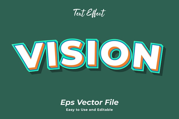 Text Effect Vision Editable