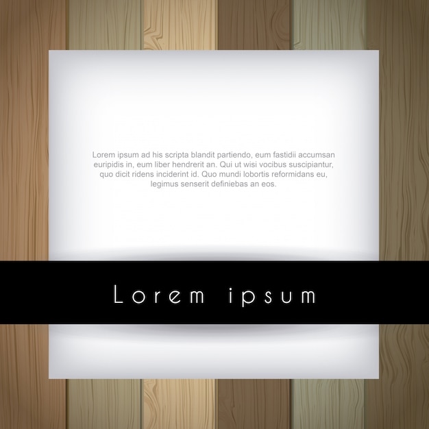 text zone over wooden background vector illustration  