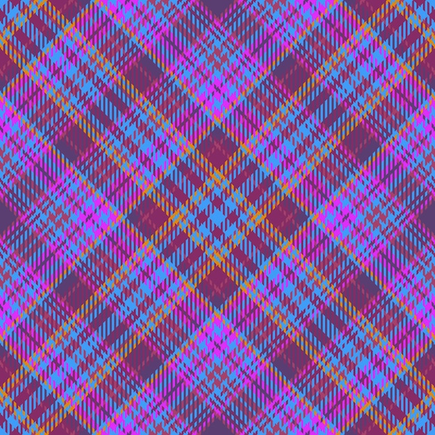 Textile background seamless Plaid fabric pattern Vector check texture tartan