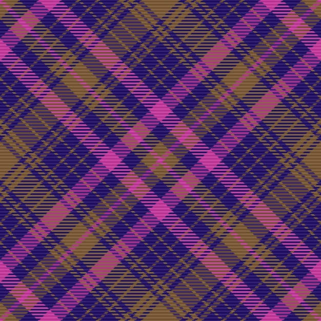 Textile check pattern of vector seamless background with a texture plaid tartan fabric