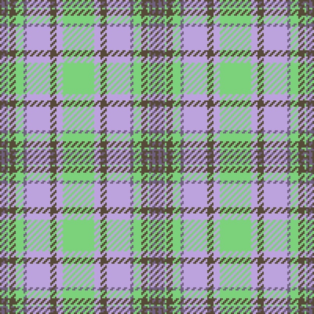 Textile check vector Texture fabric plaid Background seamless pattern tartan