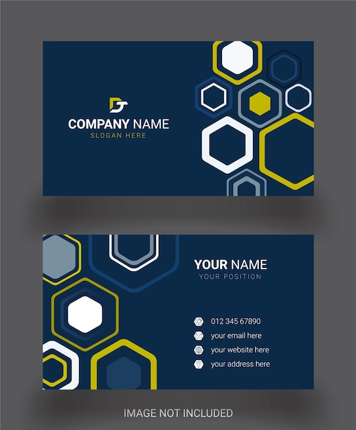 Textile dark blue jeans business card