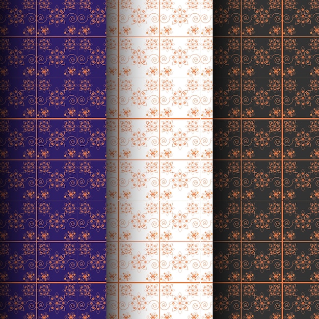 textile pattern with line art pattern design template