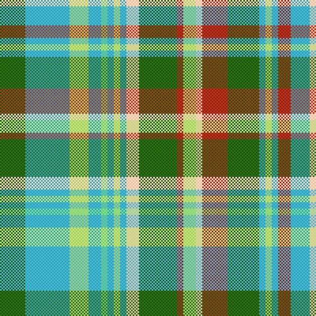 Textile plaid check Fabric background vector Texture tartan pattern seamless