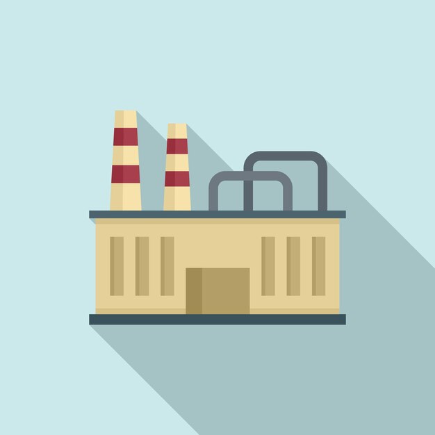 Textile production factory icon Flat illustration of Textile production factory vector icon for web design