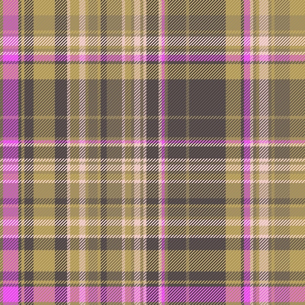 Textile tartan background Fabric plaid vector Texture check pattern seamless