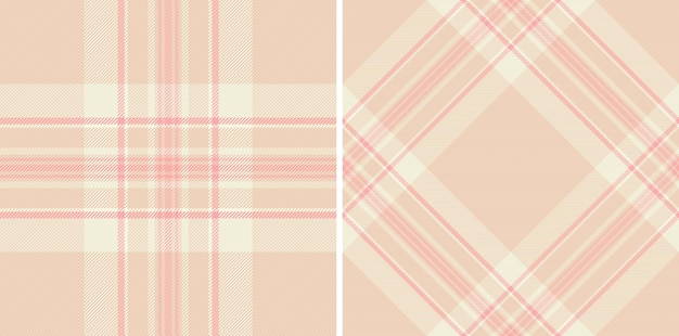 Textile tartan fabric of background texture seamless with a pattern plaid vector check set in favorite colors