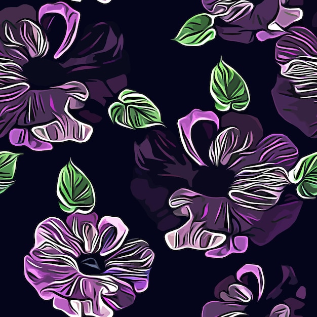 Textile and wallpaper patterns A printable digital illustration work Floral Print designs