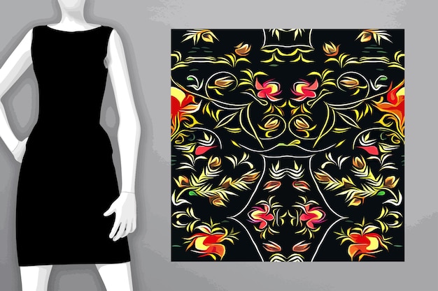 Vector textile and wallpaper patterns a printable digital illustration work floral print designs