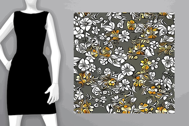 Textile and wallpaper patterns A printable digital illustration work Floral Print designs