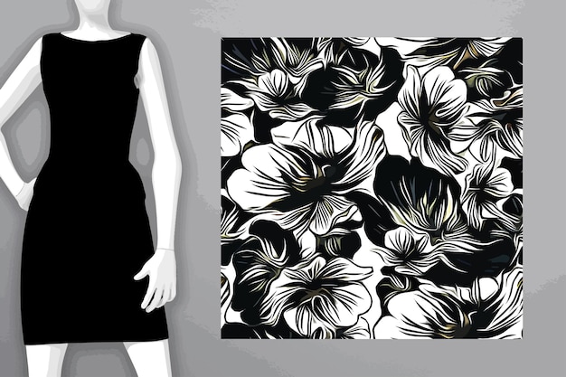 Textile and wallpaper patterns A printable digital illustration work Floral Print designs