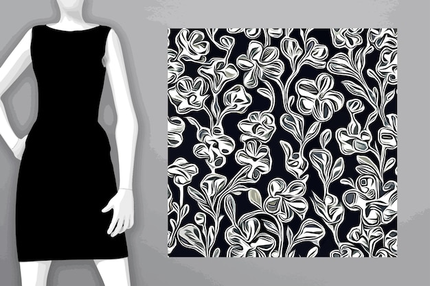 Textile and wallpaper patterns A printable digital illustration work Floral Print designs