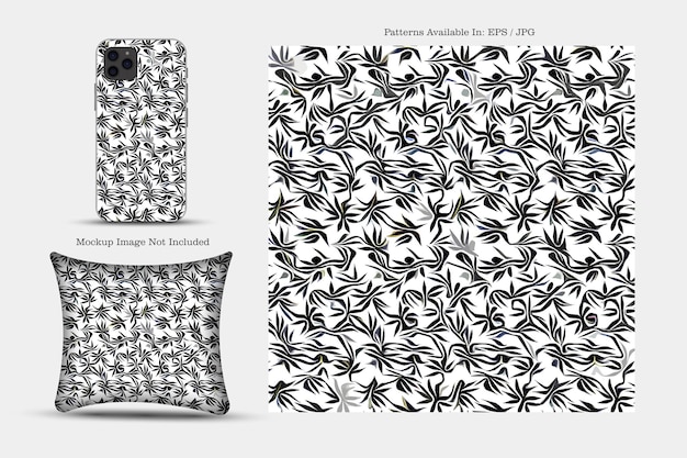 Vector textile and wallpaper patterns a printable digital illustration work floral print designs