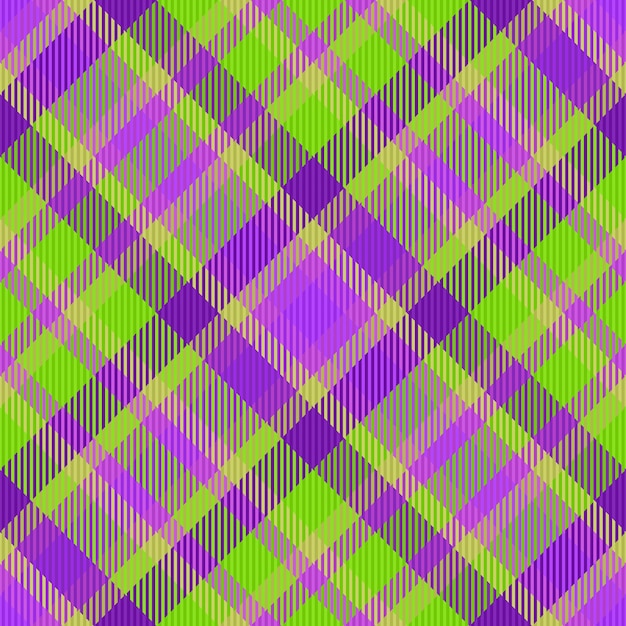 Texture check seamless Tartan pattern fabric Textile background vector plaid