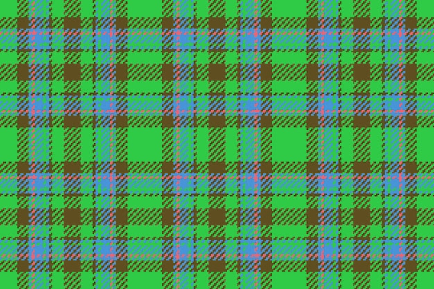 Texture check vector of background tartan textile with a fabric plaid pattern seamless in green and amber colors