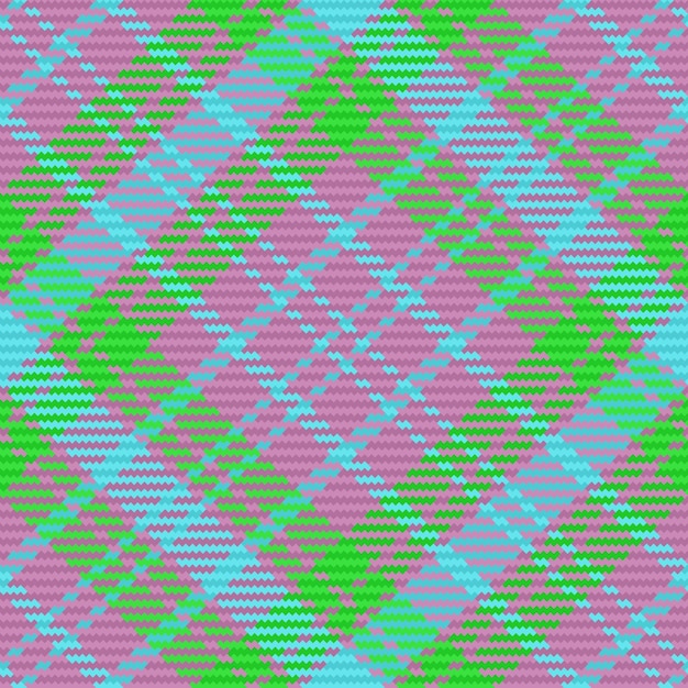 Texture plaid check of textile pattern vector with a background seamless fabric tartan in violet and cyan colors