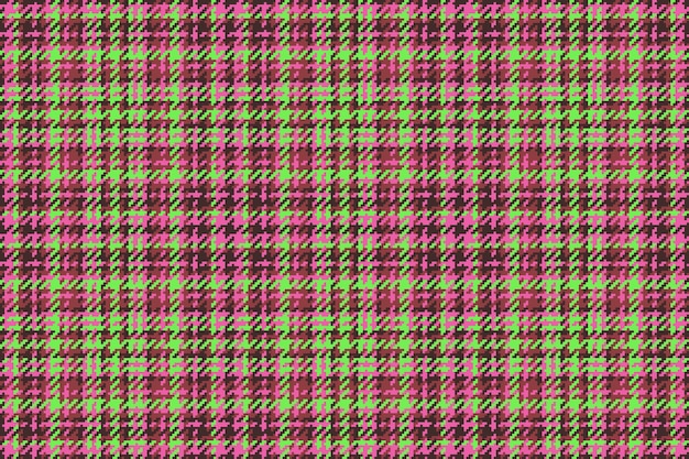 Texture plaid tartan Seamless background fabric Pattern vector textile check