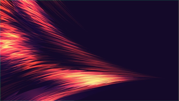 Vector texture of red various abstract bright glowing iridescent electric mystical magical energy waves