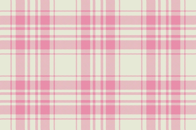 Texture seamless textile Tartan plaid check Pattern background fabric vector