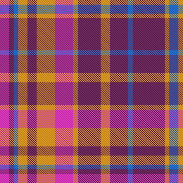 Texture tartan vector Textile background plaid Seamless fabric check pattern