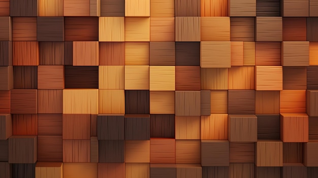 Vector the texture of the wooden cubes is made by wood