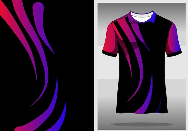 textured mockup jersey template design