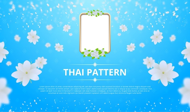 Thai background with mother's day banner concept.