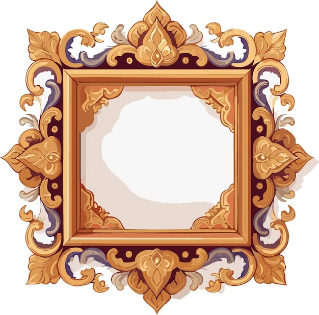 Vector thai frame