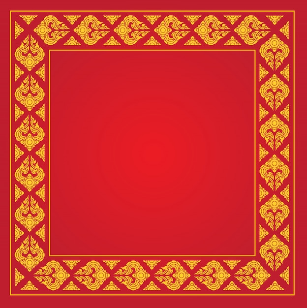 Thai pattern frame