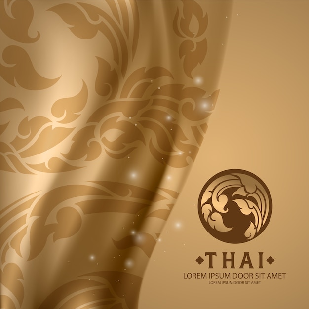 Thai pattern traditional concept the arts of thailand